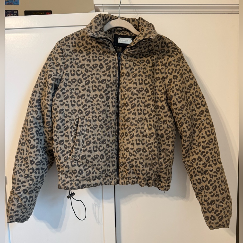 Leopard Print Jou Jou Puffer Jacket